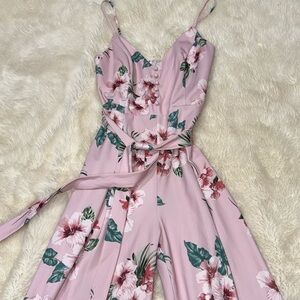 Beautiful, pretty in pink jumpsuit